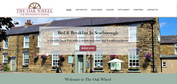 Oak Wheel Pub Scarborough Website